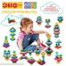 ETI Toys | STEM Learning | 30 Piece Stack'em Pyramid; Build Tree Owl Lighthouse Endless Designs! 100% Non-Toxic Fun Creative Skills Development! Best Gift Toy for 3 4 5 Year Old Boys and Girls B07G8HPXGG